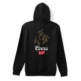 Brixton x Coors Colt Hoodie - Black back