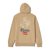 Brixton x Coors Colt Hoodie - Sand back