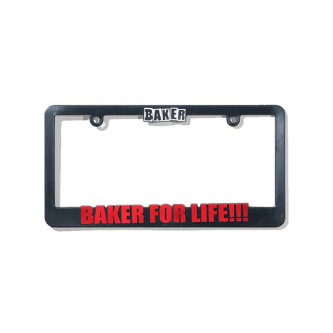 Baker Baker for Life License Plate - Black