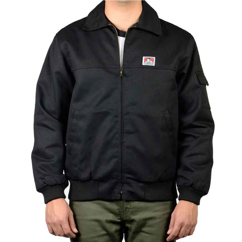 Ben Davis Lined Mechanic's Jacket - Black