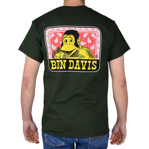 Ben Davis Paisley Logo S/S Tee - Green