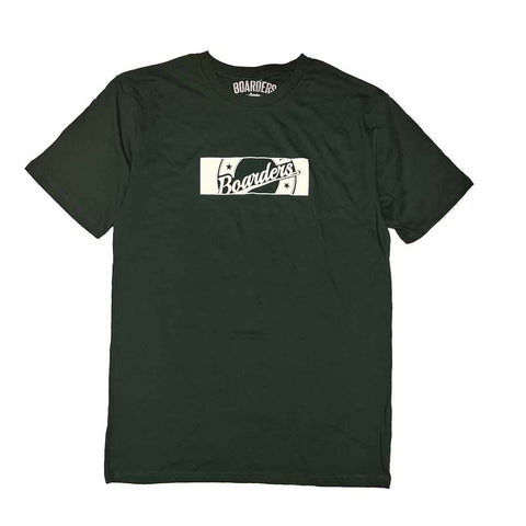 Boarders Crest XL S/S Tee - Forest Green