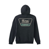 Brixton Linwood Hoodie - Black/Mallard Green/Whitecap