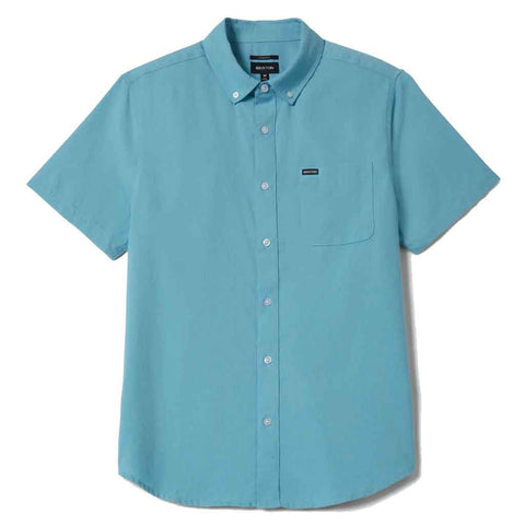 Brixton Sanford Oxford S/S Woven - Blue Aura