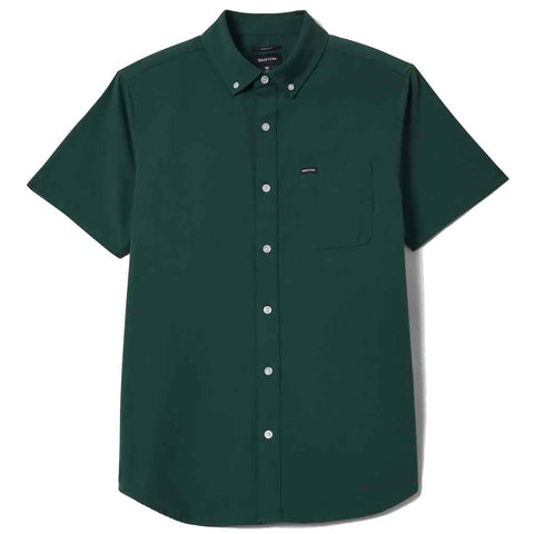 Brixton Sanford Oxford S/S Woven - Primal Green