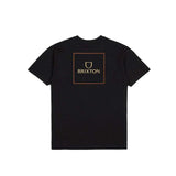 Brixton Alpha Square S/S T-shirt - Black/Straw/Paradise Orange2