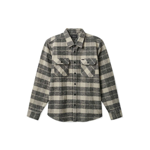 Brixton Bowery HW L/S Flannel - Black/Charcoal