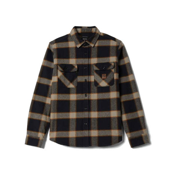 Brixton Bowery HW L/S Flannel - Black/Cream