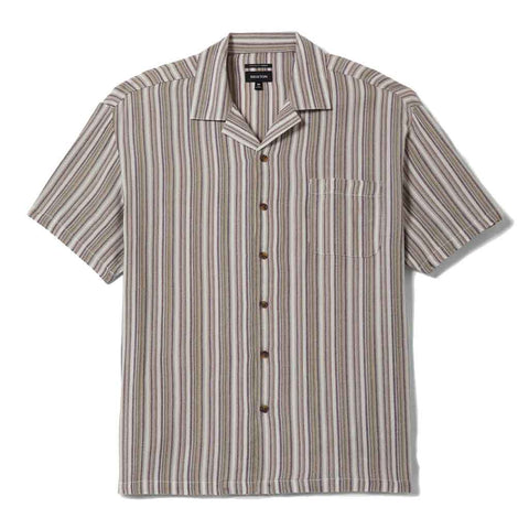 Brixton Bunker Twisted Stripe S/S Woven - Robust Red