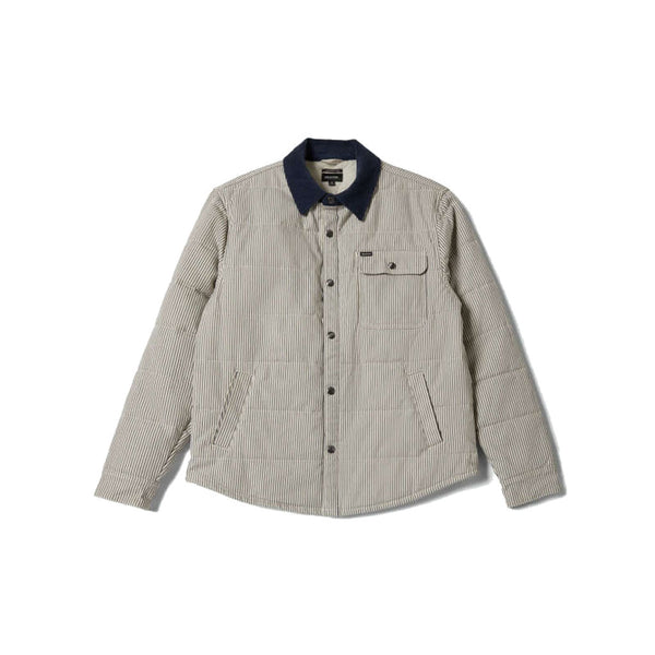 Brixton Cass Jacket - Whitecap/Mood Indigo Hickory S