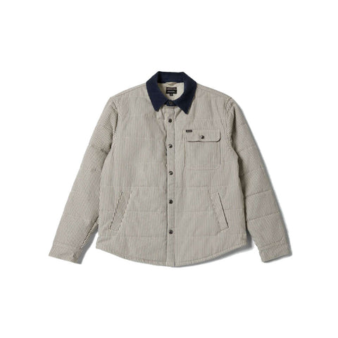 Brixton Cass Jacket - Whitecap/Mood Indigo Hickory S