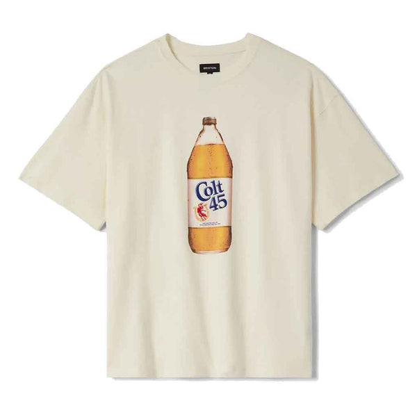 Brixton x Colt 45 Forty Oz S/ Oversized Tee - Natural