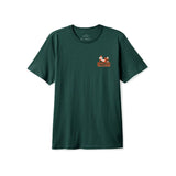 Brixton Cool Cat S/S Tee - Deep Emerald Front