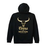 Brixton x Coors Bull Hoodie - Black2