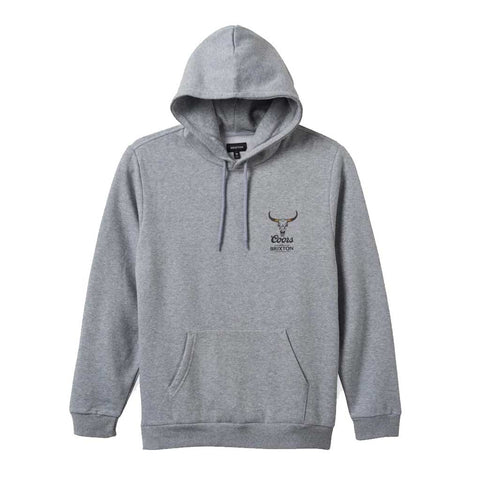 Brixton x Coors Bull Hoodie - Heather Grey