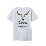 Brixton x Coors Bull S/S Tee - White2