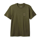 Brixton Crest II S/S Tee - Ivy Green/Sand/Navy Front