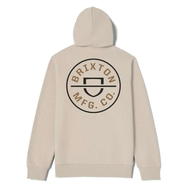 Brixton Crest Hood - Cream/Jet Black/Washed Copper