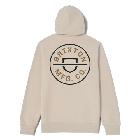 Brixton Crest Hood - Cream/Jet Black/Washed Copper
