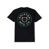 Brixton Crest II S/S Tee - Black/Stone/Green