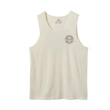 Brixton Crest Tank Top - Off White/Black