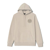 Brixton Crest Hoodie - Cream/Jet Black/Washed Copper Front