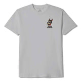 Brixton Dawgs S/S Standard Tee - Pebble  Stone Worn Wash Front