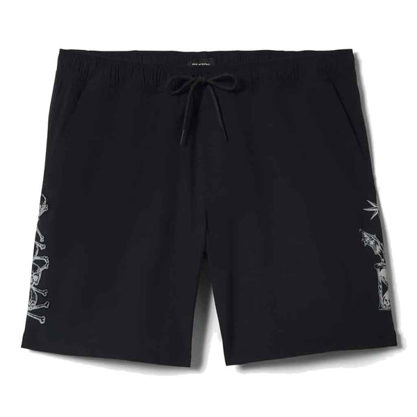 Brixton Everyday Hybrid Shorts 7" - Black/White