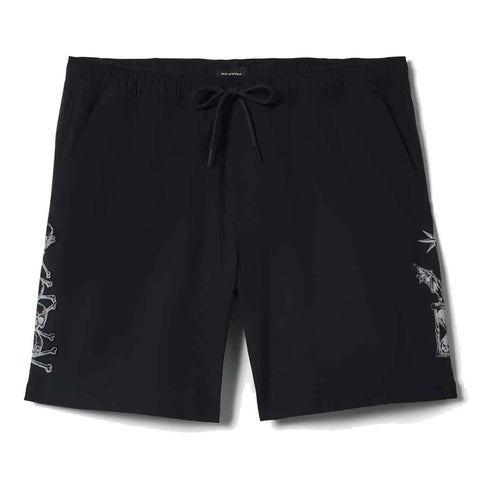 Brixton Everyday Hybrid Shorts 7" - Black/White