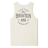 Brixton Fremont Tank Top - Off White Back