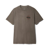 Brixton Gibson S/S Tee - Cinder Warn Wash Front