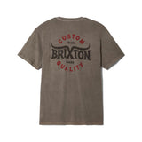 Brixton Gibson S/S Tee - Cinder Warn Wash