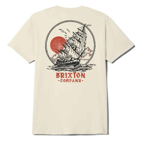 Brixton High Seas S/S STD Tee - Cream