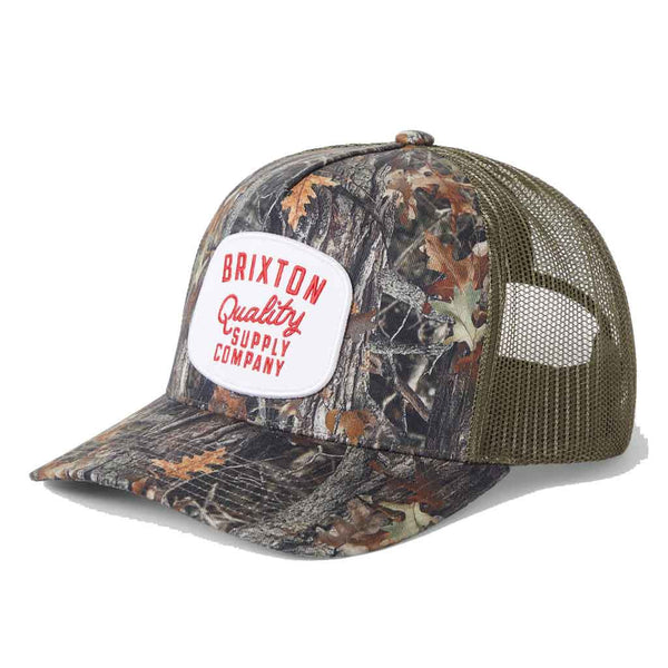 Brixton Hubal C No MP Trucker Hat - Tree Camo/Olive