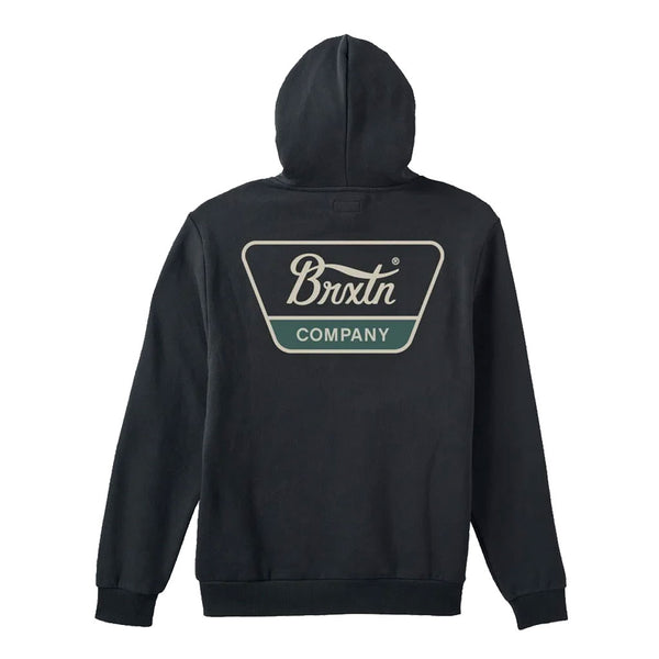 Brixton Linwood Hoodie - Black/Mallard Green/Whitecap