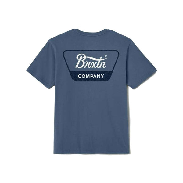 Brixton Linwood S/S STD Tee - Harbor Blue/Cool Grey/Washed Copper