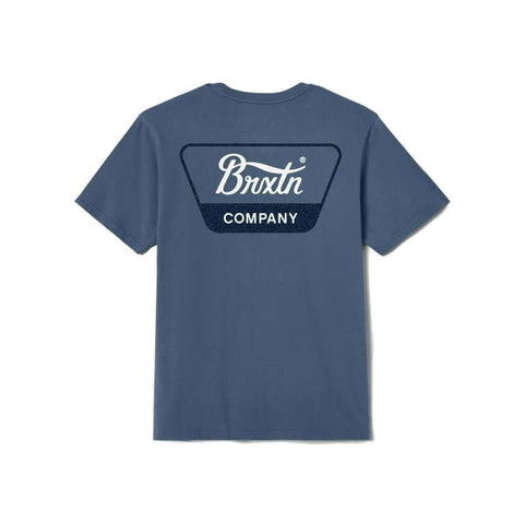 Brixton Linwood S/S STD Tee - Harbor Blue/Cool Grey/Washed Copper