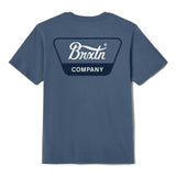 Brixton Linwood S/S STD Tee - Harbor Blue/Cool Grey/Washed Copper