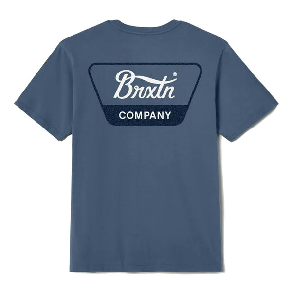 Brixton Linwood S/S STD Tee - Harbor Blue/Cool Grey/Washed Copper