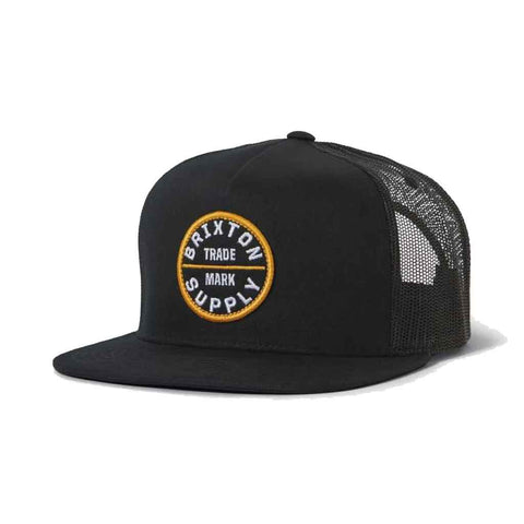 Brixton Oath MP Trucker Hat - Black/Black