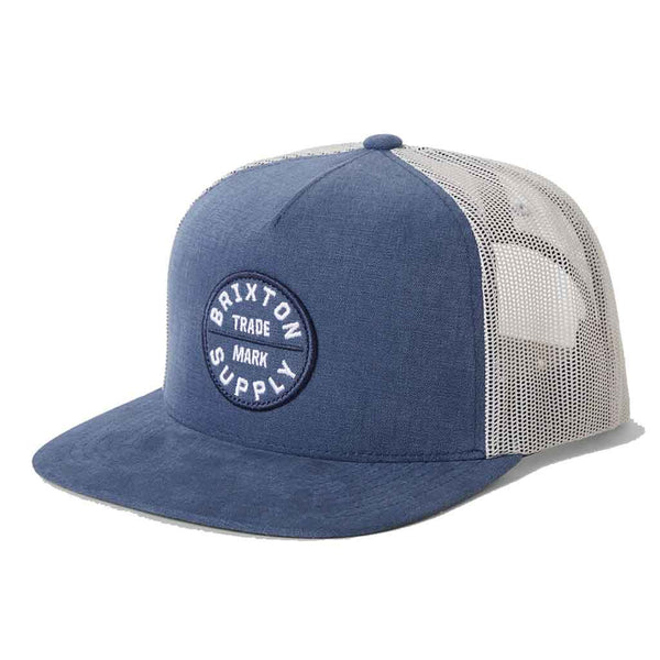 Brixton Oath MP Trucker Hat  - Blue Chambray/White