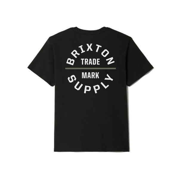 Brixton Oath V S/S Tee - Black/Olive Surplus/White
