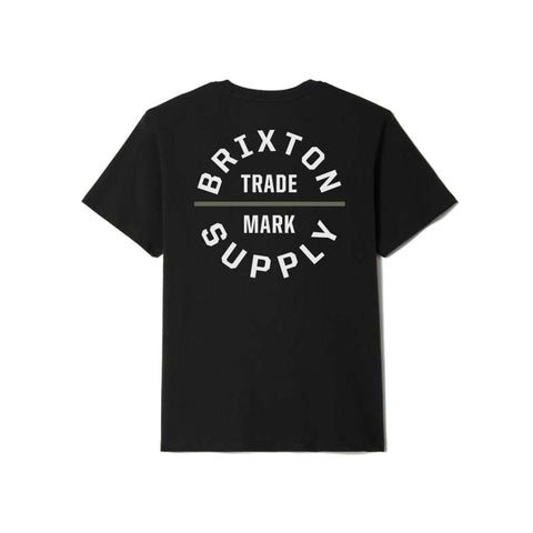 Brixton Oath V S/S Tee - Black/Olive Surplus/White