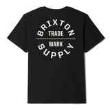 Brixton Oath V S/S Tee -  Black/Olive Surplus/White
