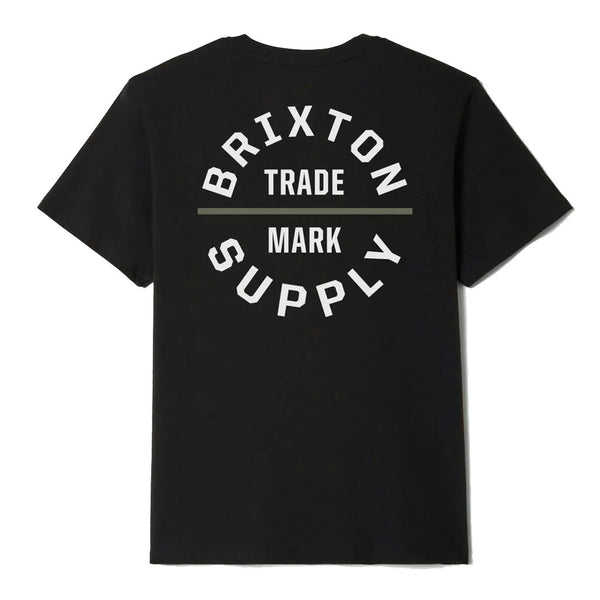Brixton Oath V S/S Tee -  Black/Olive Surplus/White