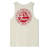Brixton Rainier Beer Run Tank Top - Natural Back
