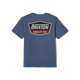 Brixton Regal S/S Tee - Harbor Blue/Black/Stone