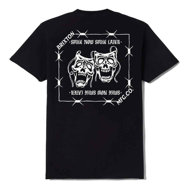 Brixton Smiles Always S/S Tee - Black Worn Wash