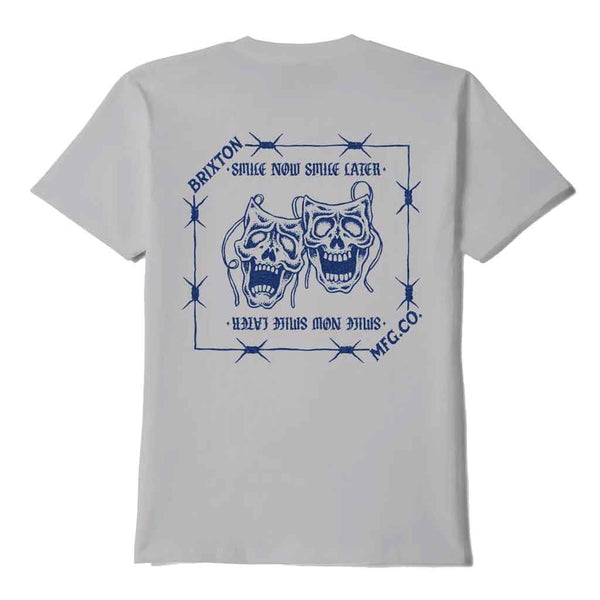 Brixton Smiles Always S/S Tee - Pebble Stone Worn Wash