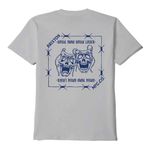 Brixton Smiles Always S/S Tee - Pebble Stone Worn Wash